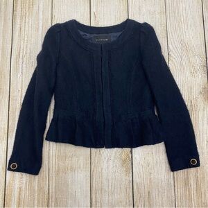 Jill Stuart Cropped Textured Blazer